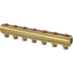 Коллектор Giacomini с отсечными клапанами 1 x 3/4E /7, R553SY047