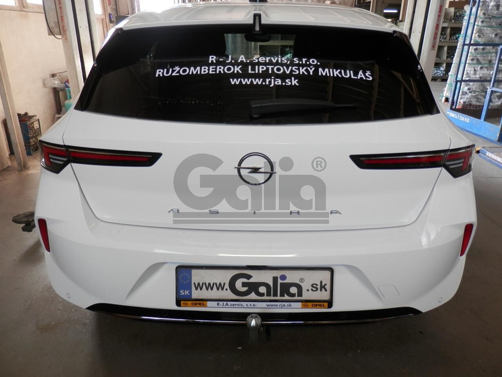 Оцинкованный фаркоп на Peugeot 308 SW хетчбек 5 дверей 2022-, Opel Astra L хетчбек 5 дверей 2022- (без электрики), Galia O075A