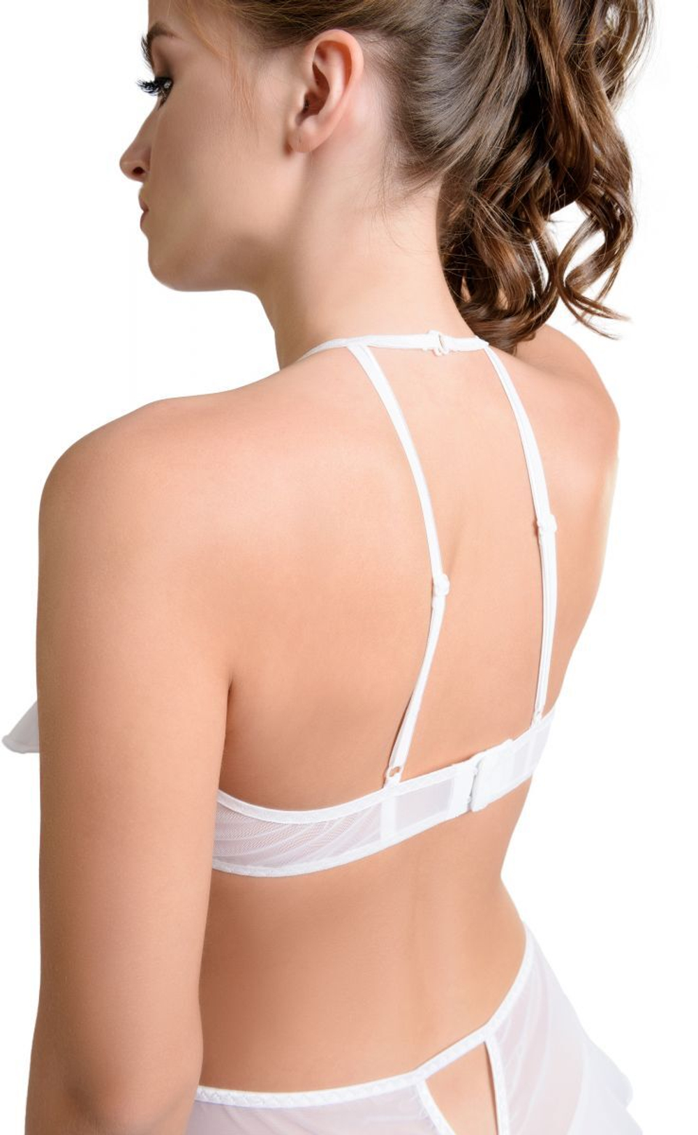 Эротический бралетт Karen с открытой грудью (Размер: 46-48) (Цвет: черный)