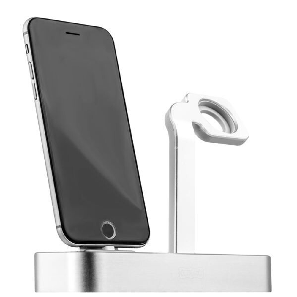 Док станция 2 в 1 Base 6 iPhone/Apple Watch (CS2095-TS) Silver COTEetCI