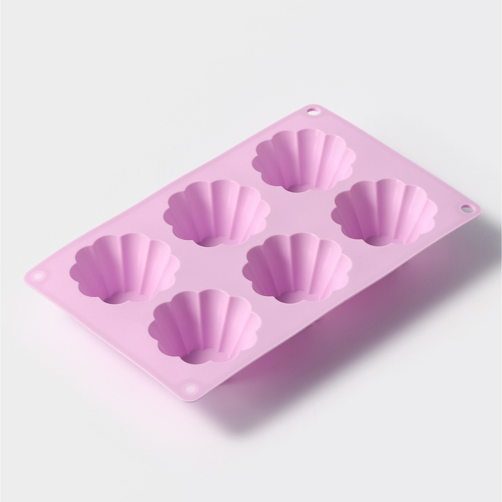 Форма для выпечки и муссовых десертов 29,5*17,5*4 см "Сладости. Пудинг" (7,7*7,7*4 см)