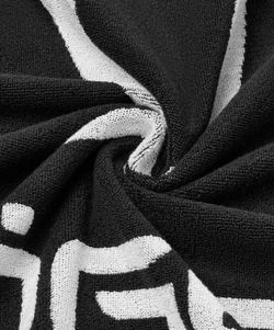 Полотенце спортивное ESSENTIAL Towel L, 70х140, черный/белый