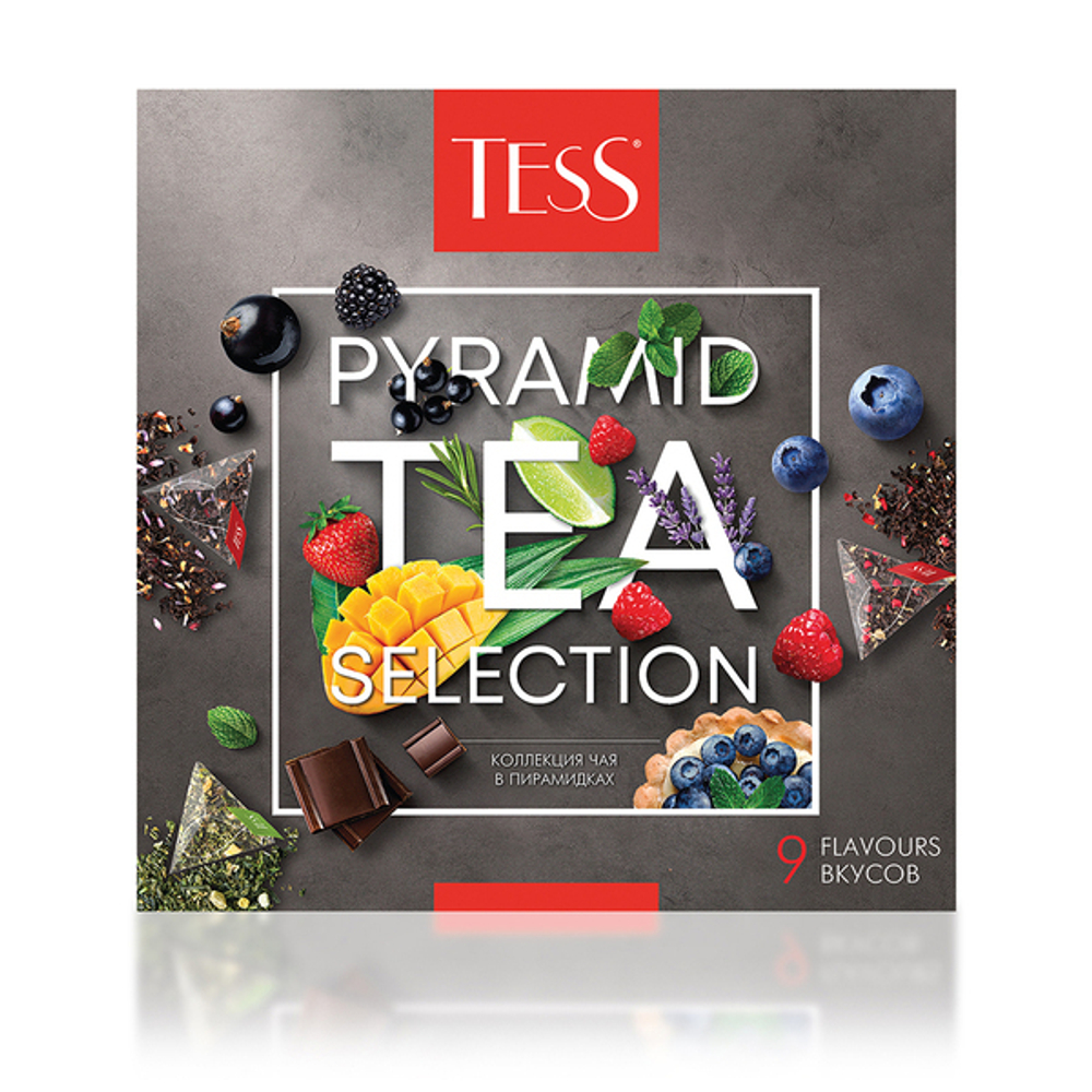 купить Набор чая из 9 видов в пирамидках Tess, 45 пак/уп (Тесс)