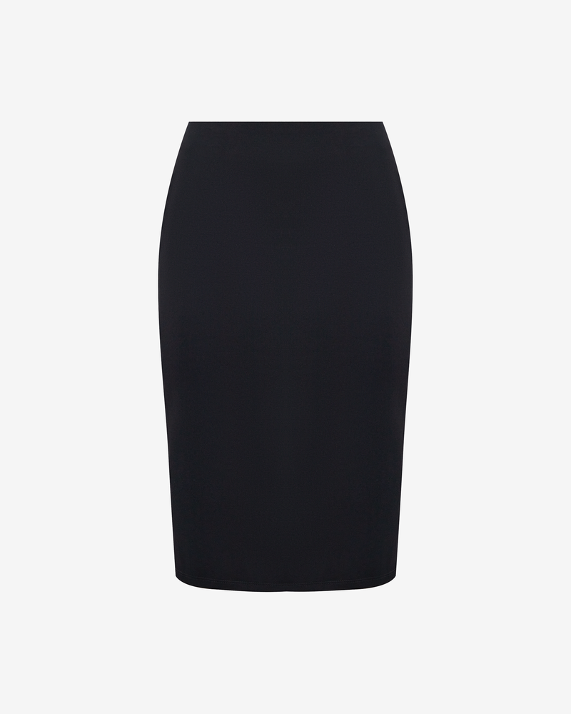 Юбка миди из трикотажа