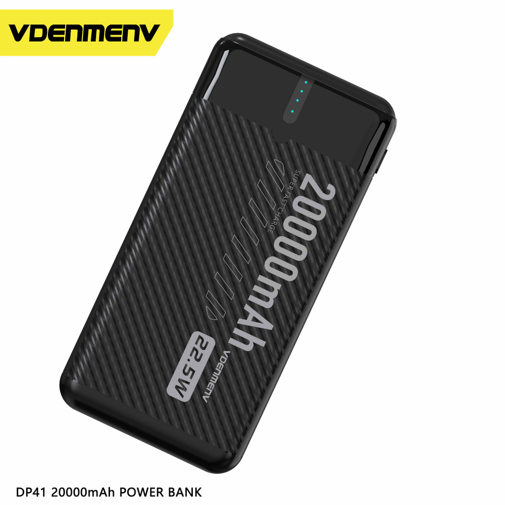 Портативный аккумулятор DENMEN DP41 20000 mAh (черный)