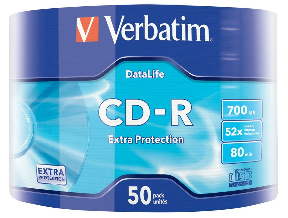 Компакт-диск Verbatim ERBATIM CD-R 52 X 700MB (50 шт./уп.)