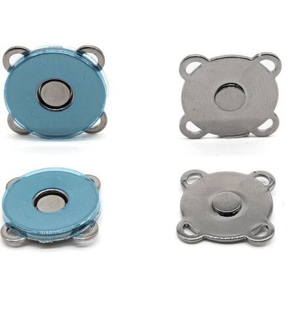 62146/set Кнопка магнитная пришивная 'С ушками' 18мм металл, черный никель BIG (10013160/120423/3163