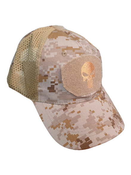 Бейсболка (кепка) сетчатая Каратель с велкро Marpat (desert pattern)