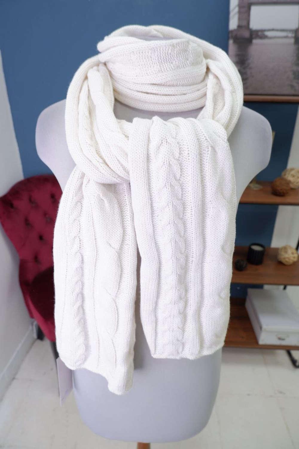 Шарф шерстяной