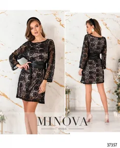 Платье 4116-черный Minova