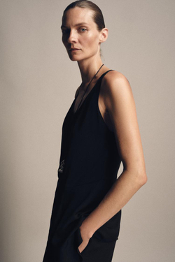 ZARA ТОП АСИММЕТРИЧНОГО КРОЯ — ZW COLLECTION, ЧЕРНЫЙ