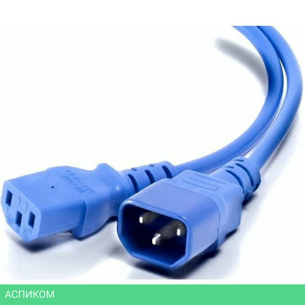 Кабель питания Hyperline PWC-IEC13-IEC14-0.5-BL