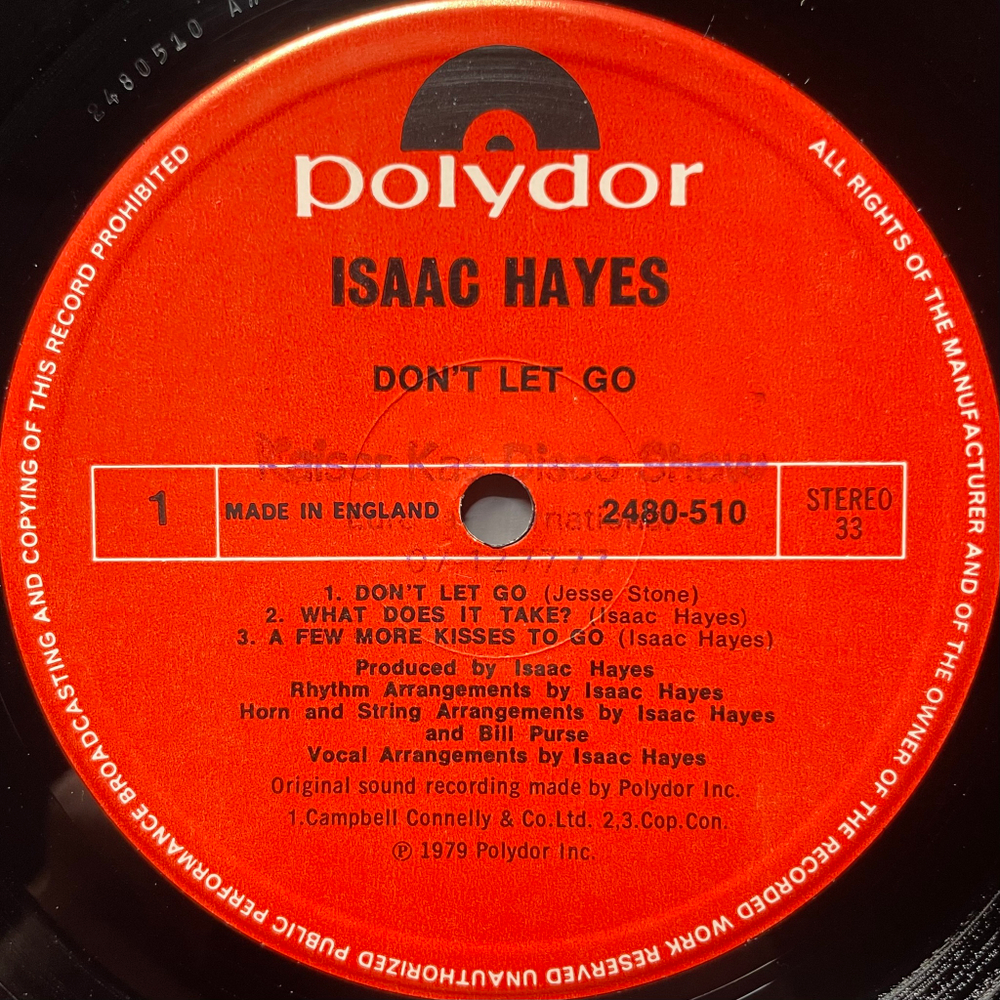 Isaac Hayes ‎– Don't Let Go (Англия 1979г.)