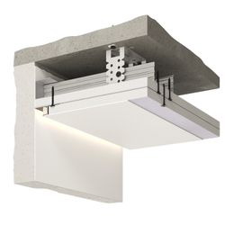 Теневой профиль универсальный под покраску, 2000x45x14,5 мм