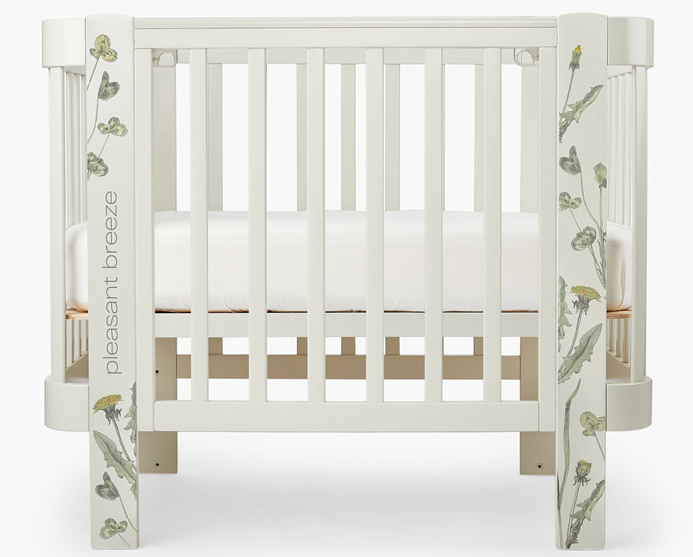 Детская кроватка-трансформер Happy baby Mommy Love в комплекте с расширением 160х70 sage