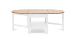 Стол журнальный с ящиком - аналог ИКЕА / ARKELSTORP/АРКЕЛЬСТОРП/ВУХТЫМ / IKEA , 140x65x52 см, белый/светло-коричневый