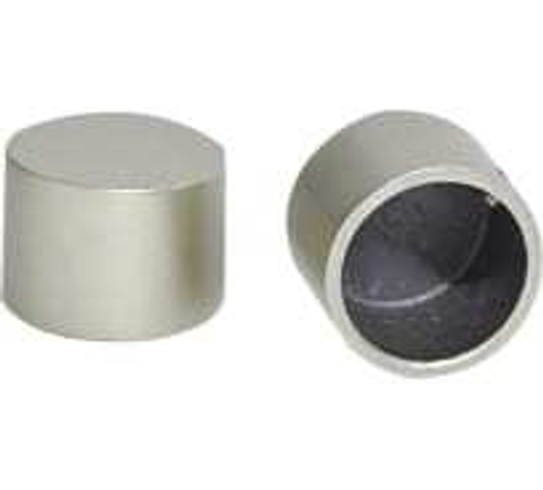 Заглушка-наконечник для трубы 19/16мм (уп2шт)  хром-глянец