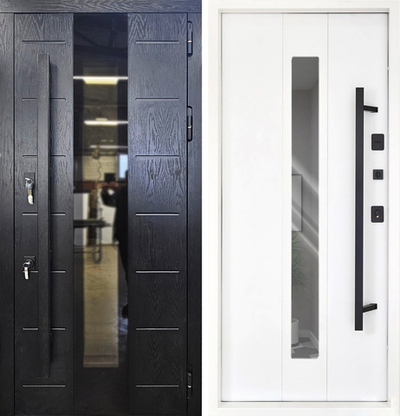 Утепленная входная дверь с зеркалом и шумоизоляцией - 1152