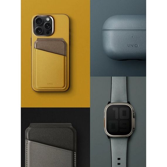 Чехол Uniq Lyden DS MagSafe для iPhone 15 Pro Canary Yellow/Flint Grey (IP6.1P(2023)-LDSCYELFGRY)