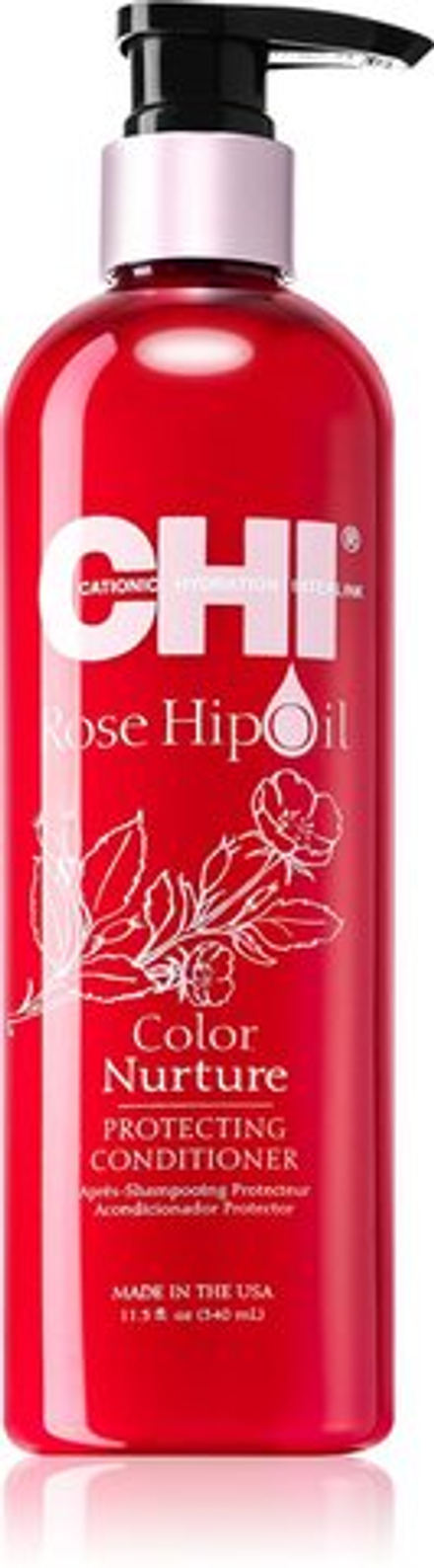 CHI Rose Hip Oil Conditioner - кондиционер для окрашенных волос /   340  ml  / GTIN 633911772683