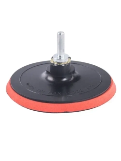 Тарелка опорная 125 мм насадка для дрели и УШМ для АГШК (черепашки) с липучкой и адаптером VIRA