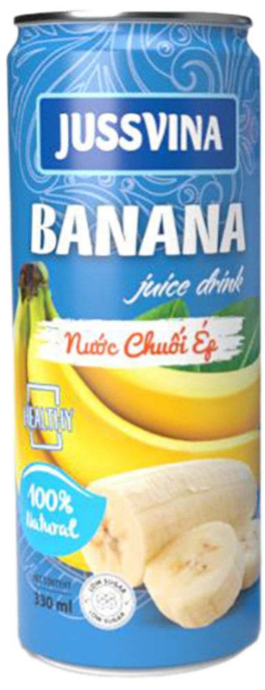 Сокосодержащий Негазированный Напиток Джуссвина Банановый / Jussvina Banana Fruit Juice Drink 0.33 - банка