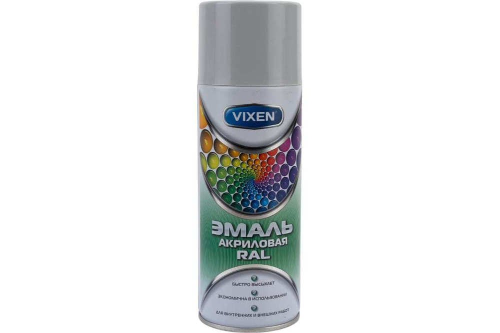 Эмаль акриловая Vixen RAL7035 светло-серый (520мл) аэрозоль