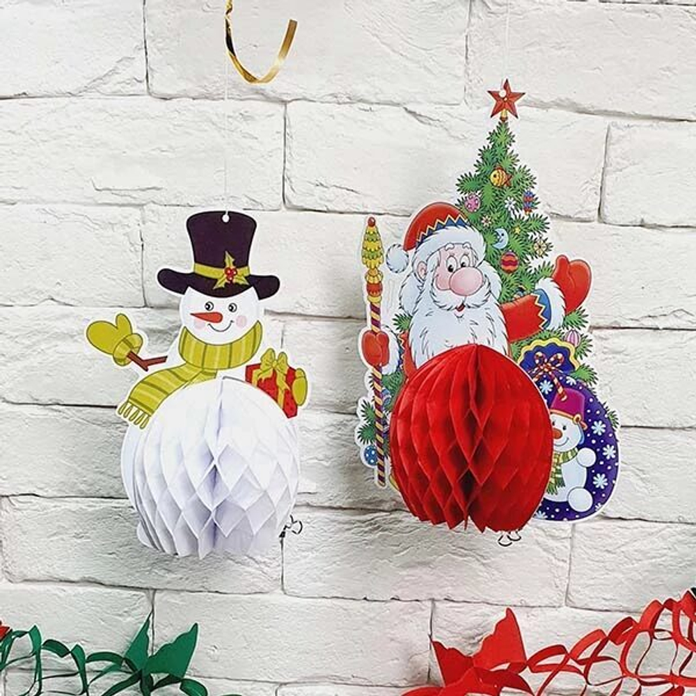 Фигура бум Новогодняя 20-25см 2шт/G