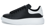 Alexander McQueen Alexander McQueen smooth calfskin round head lace-up fashion sneakers Men's black