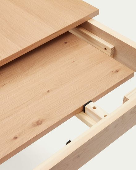 Yain Раздвижной стол из дубового шпона и массива дуба 120 (180) x 80 см La Forma Испания