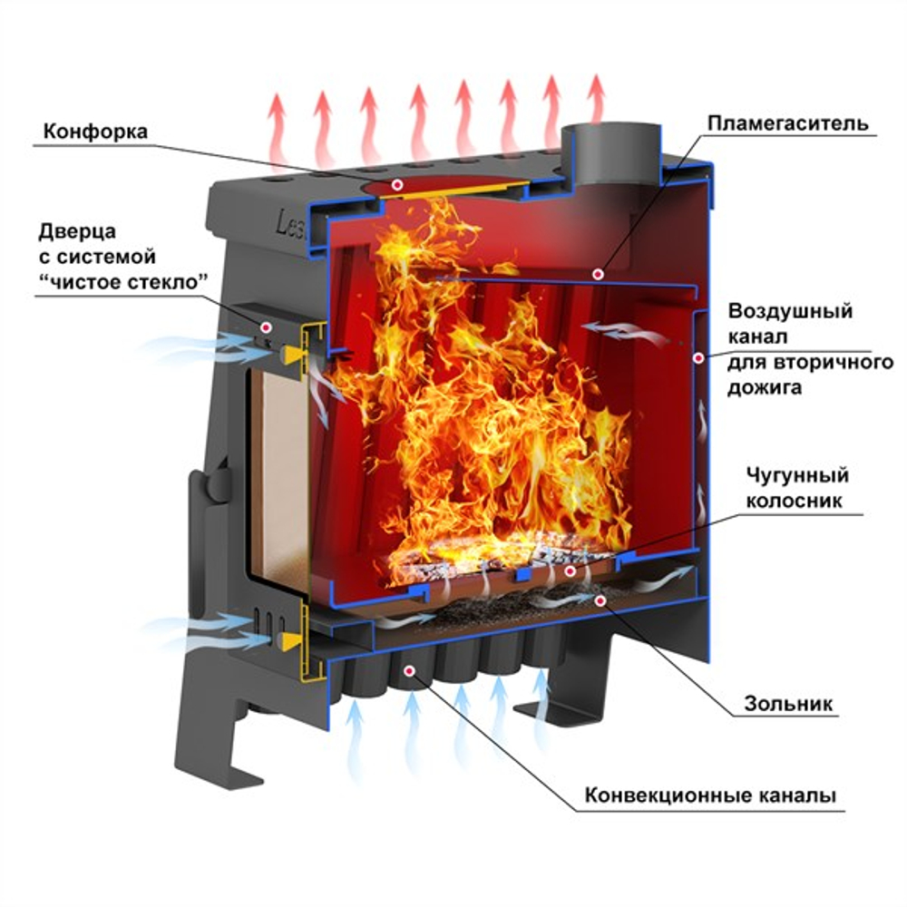 Печь отопительная ASTON "Lesnaya 150"