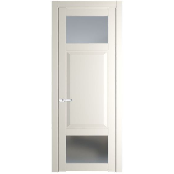 Межкомнатная дверь эмаль Profil Doors 1.3.4PD перламутр белый стекло матовое