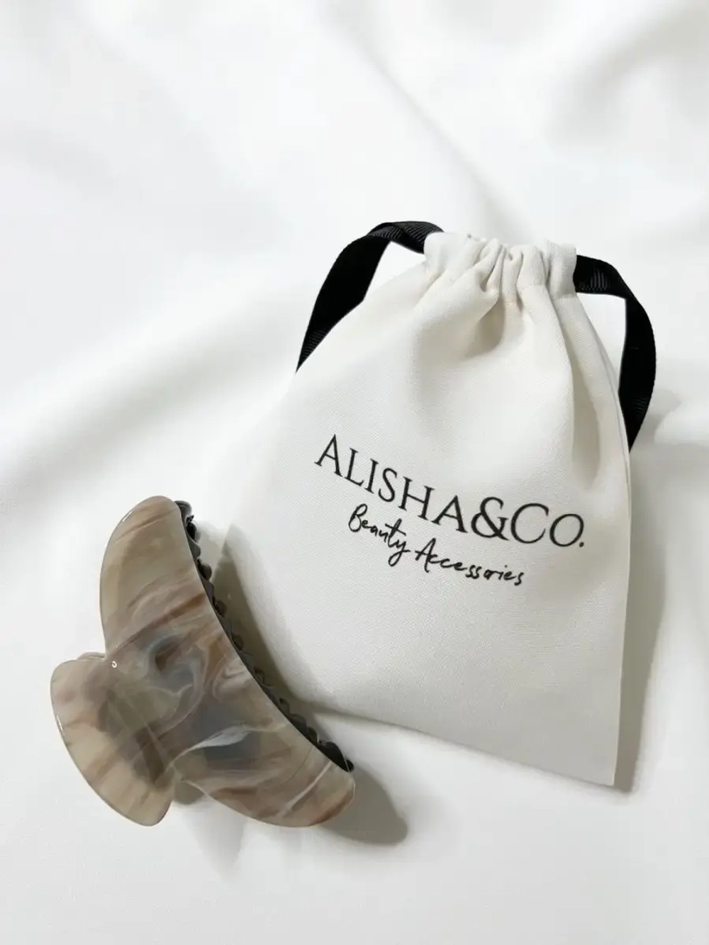 Аксессуар для волос Заколка Крабик большой Dusty Rose Shell