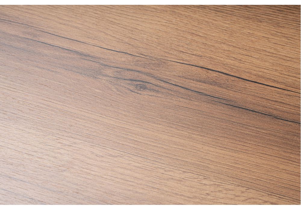 Письменный стол Леон Лофт 110х55х75 черный матовый / дуб делано темный