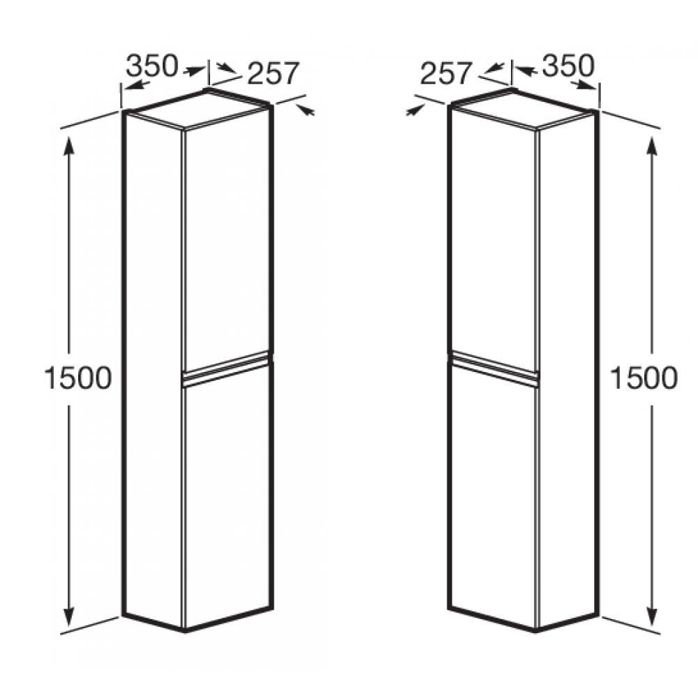 Шкаф-колонна Roca Oleta белый матовый A857650501
