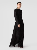 Платье макси в тонкую полоску OLA OLA