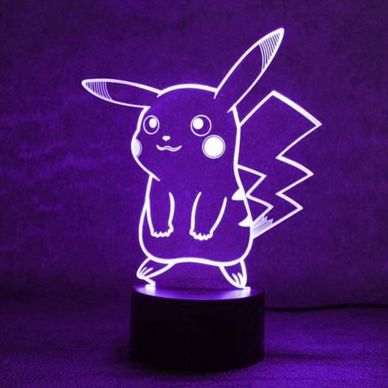 3D лампа Пикачу Pikachu