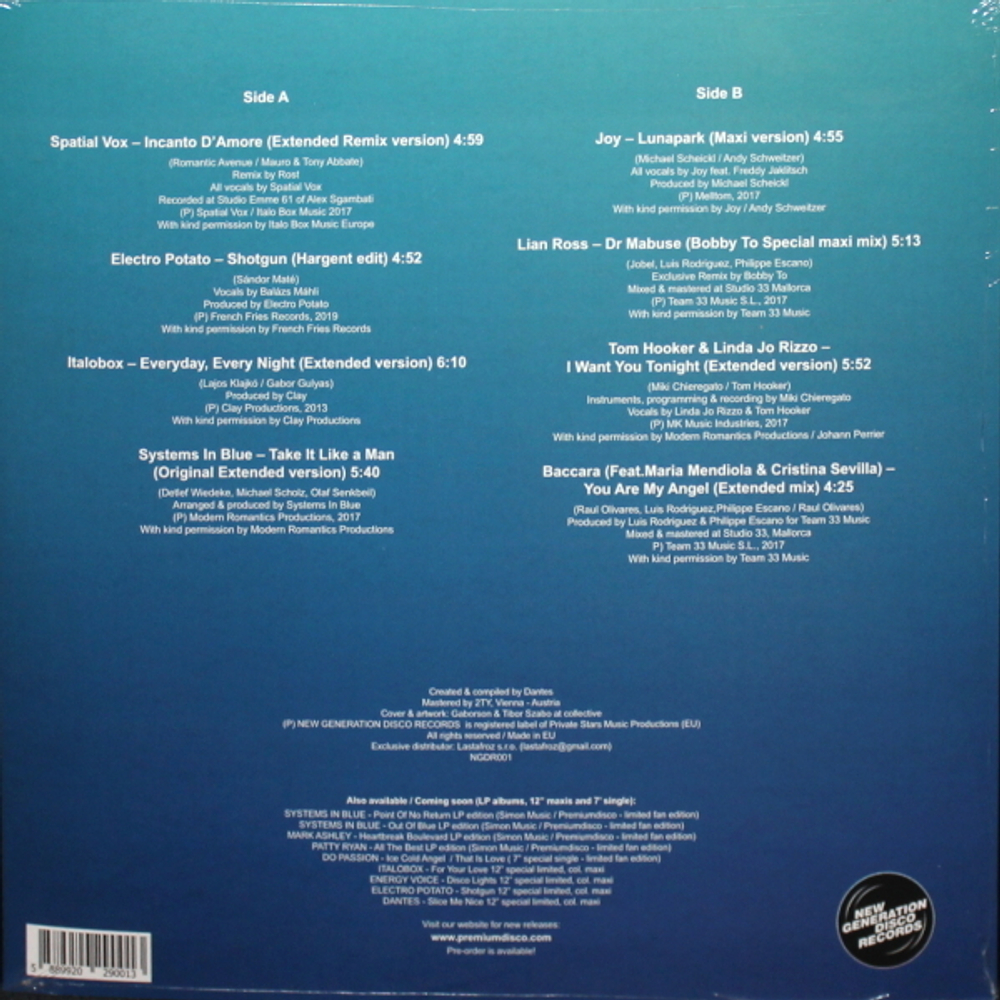 Сборник / Best Of New Generation Disco Vol. 1. (Coloured Vinyl)(LP)