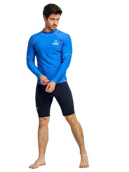 Футболка рашгард лонгслив Sargan Агидель UPF 50+ мужская синяя