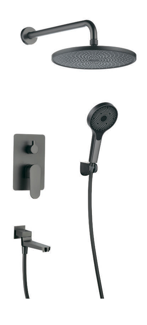 283563-G Встроенный смес для душа с 3-функ. (ГРАФИТ) ViEiR  (6/1шт)