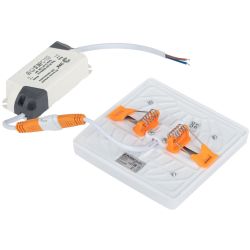 Светильник светодиодный встраиваемый ЭРА LED 12-10-4K квадратный регулируемый 10Вт 4000K