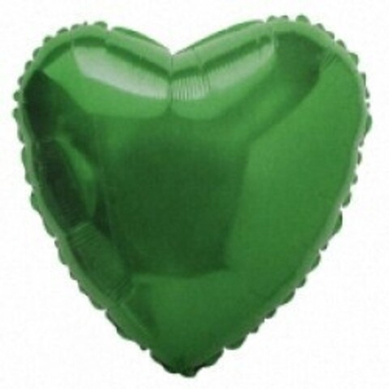 F 32"/78 см, Сердце, Зеленый, 1 шт.