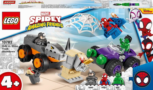 Конструктор LEGO Marvel 10782 Человек-паук и его удивительные друзья. Халк против Рино