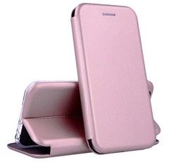 Чехол-книжка из эко-кожи Deppa Clamshell для Samsung Galaxy A21s (Розовое золото)