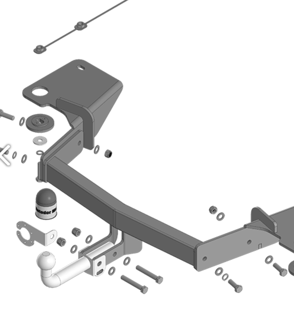 Фаркоп с унив. эл-кой Смарт для Jetour X90 Plus 2023- 99017-A+smart