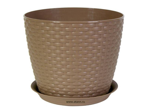 Кашпо Ротанг с поддоном (3л)