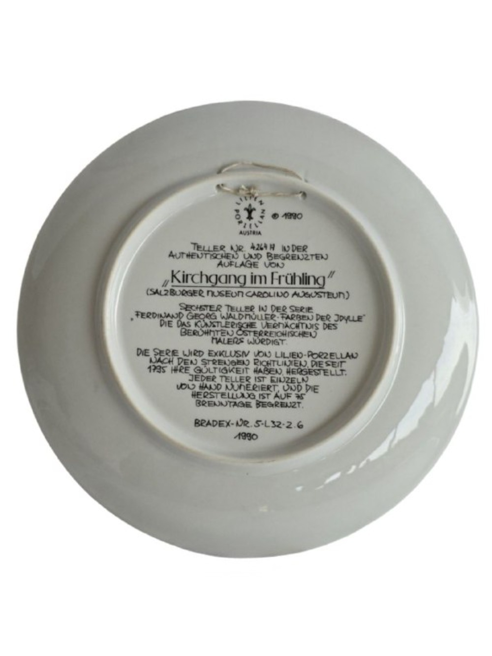 Тарелка декоративная "Встреча в лесу" Австрия