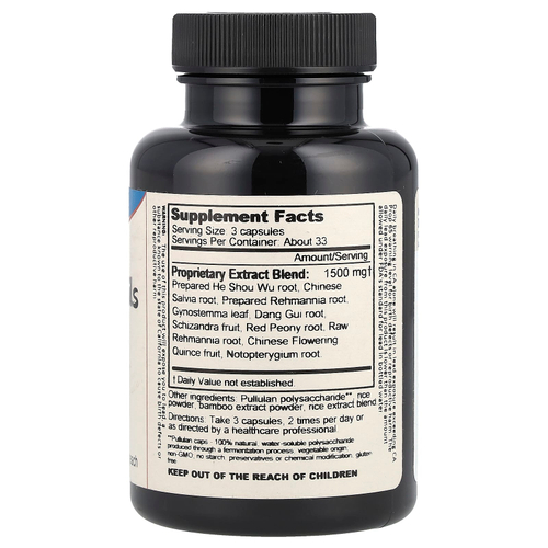 Dragon Herbs, добавка для волос и ногтей, 100 вегетарианских капсул