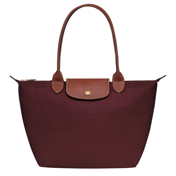 Longchamp Le Pliage Original M Tote Bag "Burgundy - Recycled Сanvas"