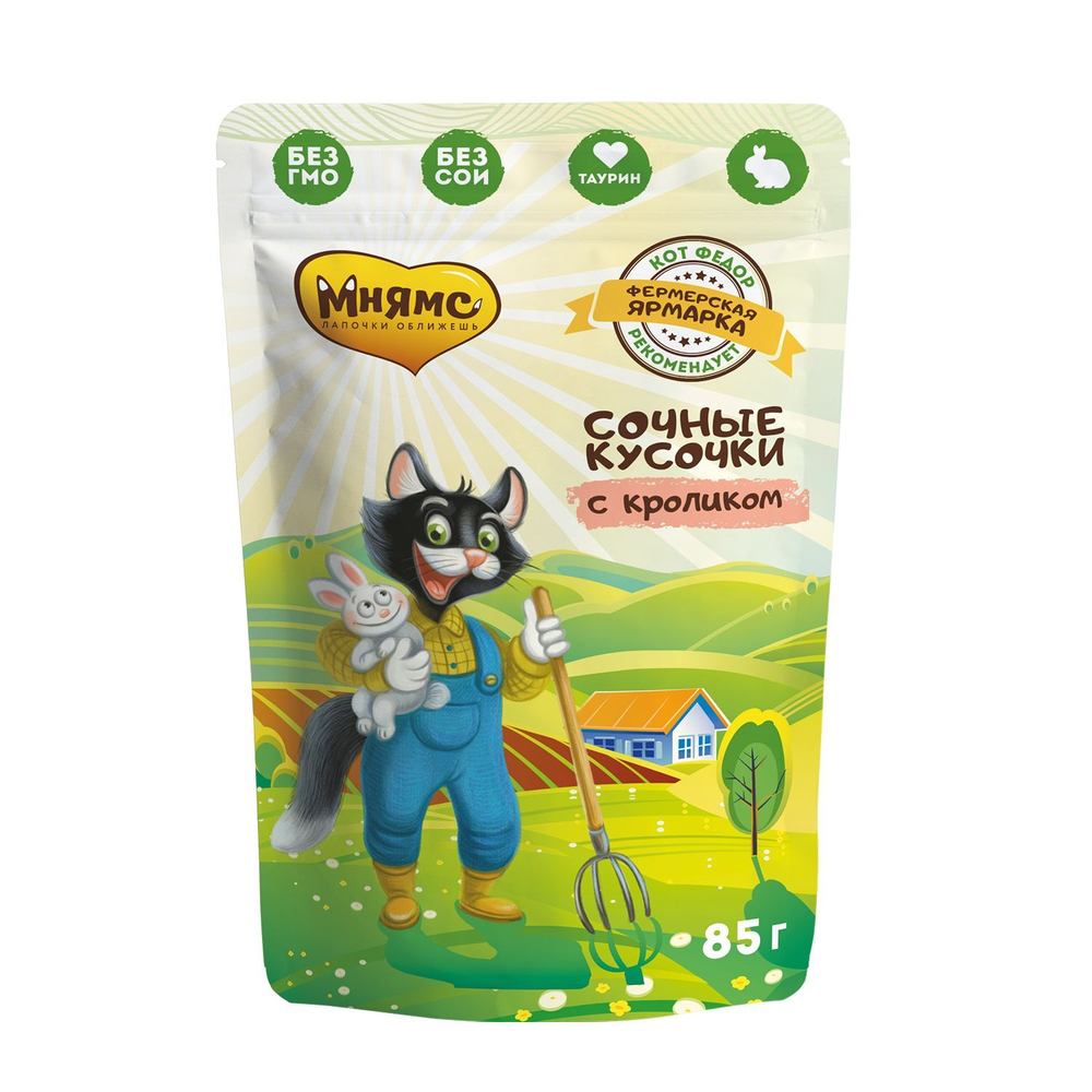 Мнямс корм консервированный для кошек сочные кусочки в соусе